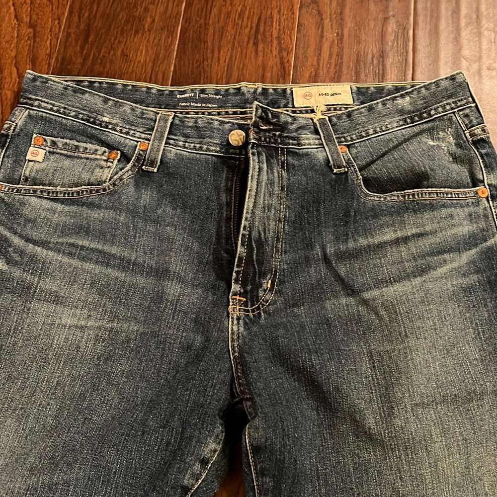 NWT AG—ED Denim jeans 34x33 Everett slim straight